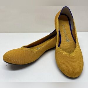 Rothy's Mustard Yellow Ballet Flats